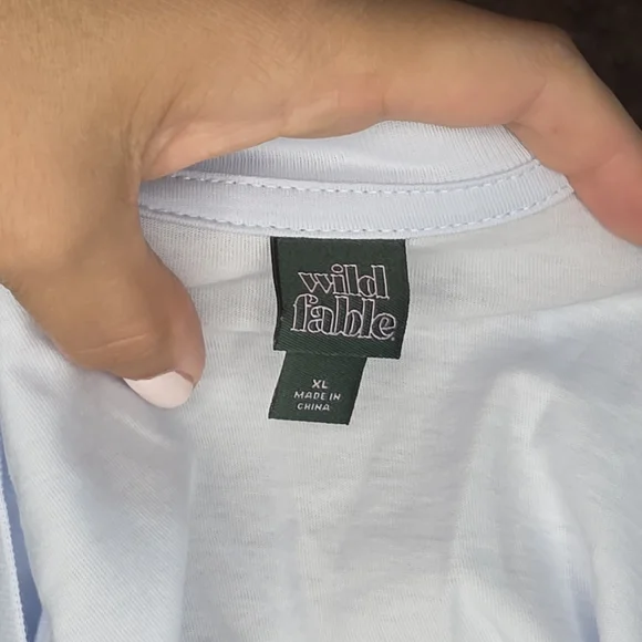 Wild Fable Target Graphic Tee Shirt Short Sleeve Oversized Sky Blue XL - Picture 5 of 8